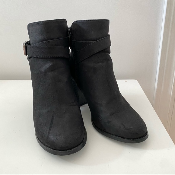 Black Suede Booties - Picture 7 of 7